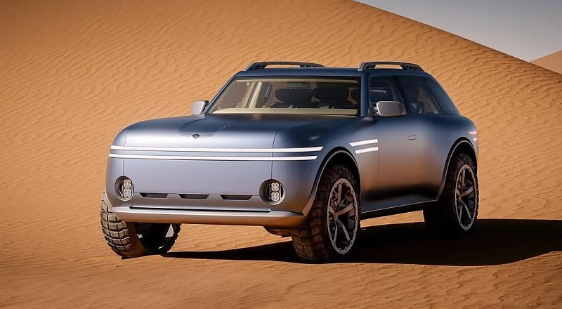 현대 제네시스 전동화 기반 오프로드 SUV 컨셉 디자인