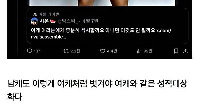 최근들어 벌어지고 있는 옳게 된 성적 대상화